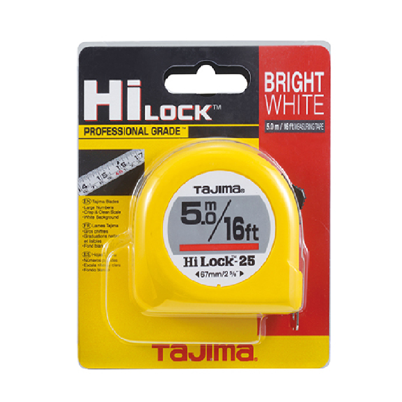 Tajima HI-LOCK 5M/16FT Measuring Tape